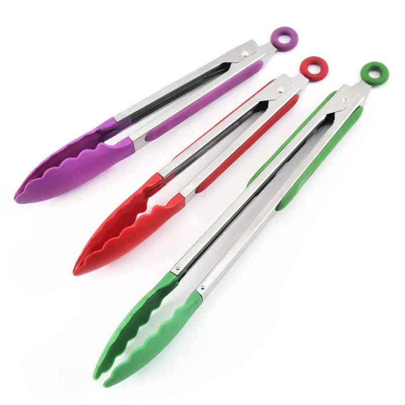 Heat-Resistant Silicone Baking Tongs for Nonstick Bakeware